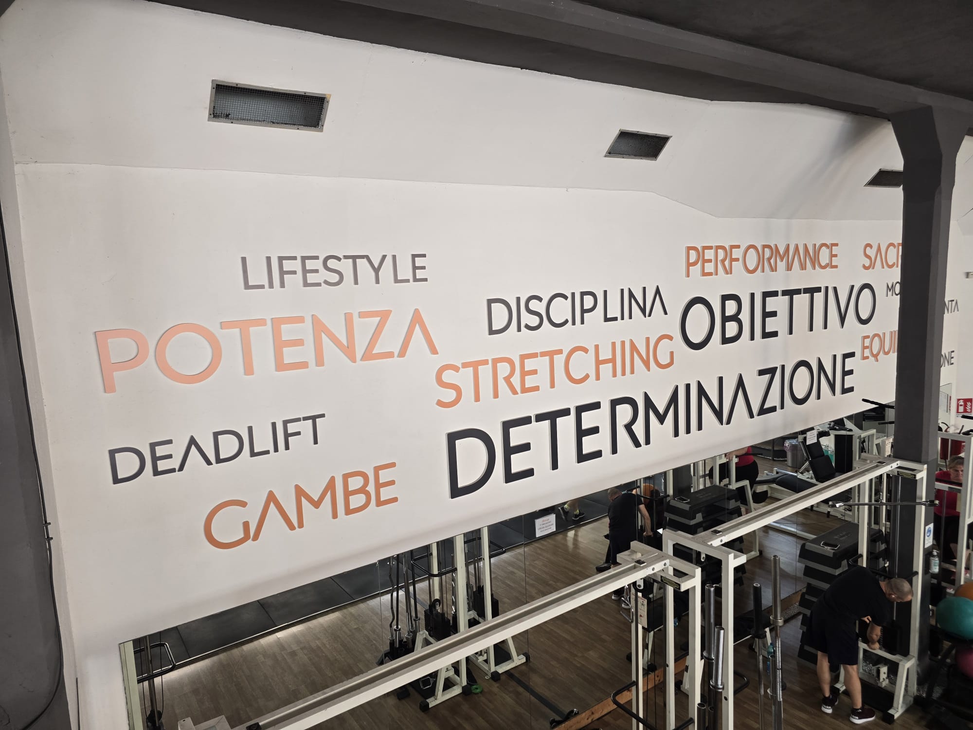 Murale motivazionale: Potenza, Determinazione, Obiettivo